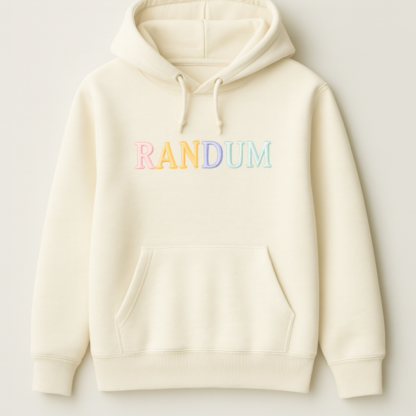 RANDUM Hoodie - Comfort Multicolor Logo Design